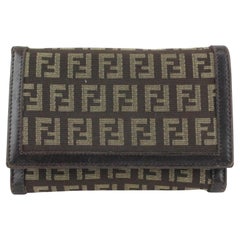 Fendi Brown Monogram FF Zucca Wallet 129f13