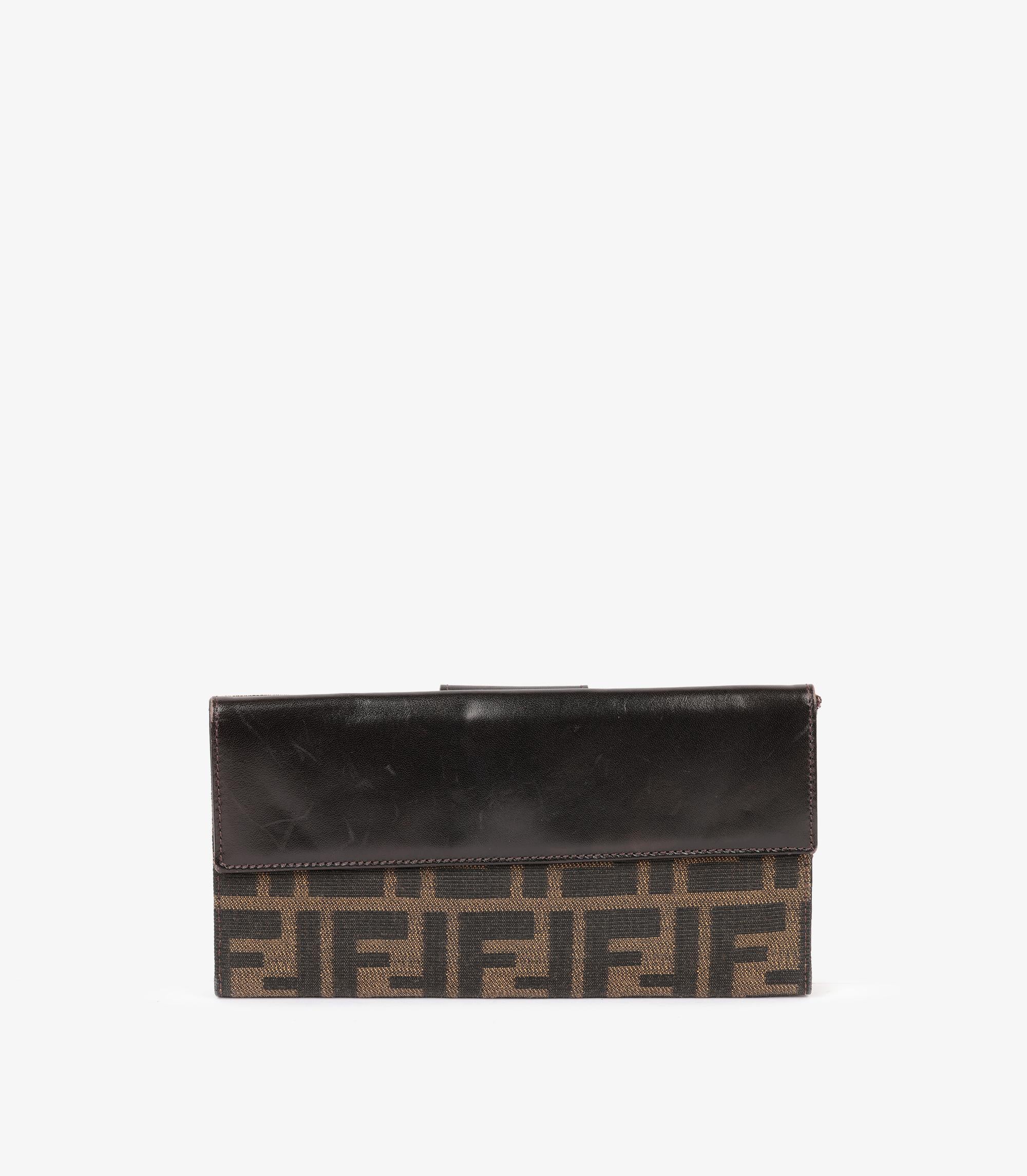 Fendi Brown Monogram Leather Bi-Fold Wallet

Brand- Fendi
Model- Bi-fold Wallet
Product Type- Wallet
Serial Number- 28*************
Accompanied By- Fendi Authenticity Card
Colour- Brown, Black
Hardware- Palladium
Material(s)- Canvas
Authenticity