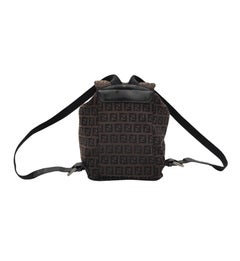 Fendi brown monogram mini backpack
