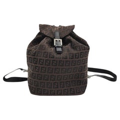 Fendi brown monogram mini backpack