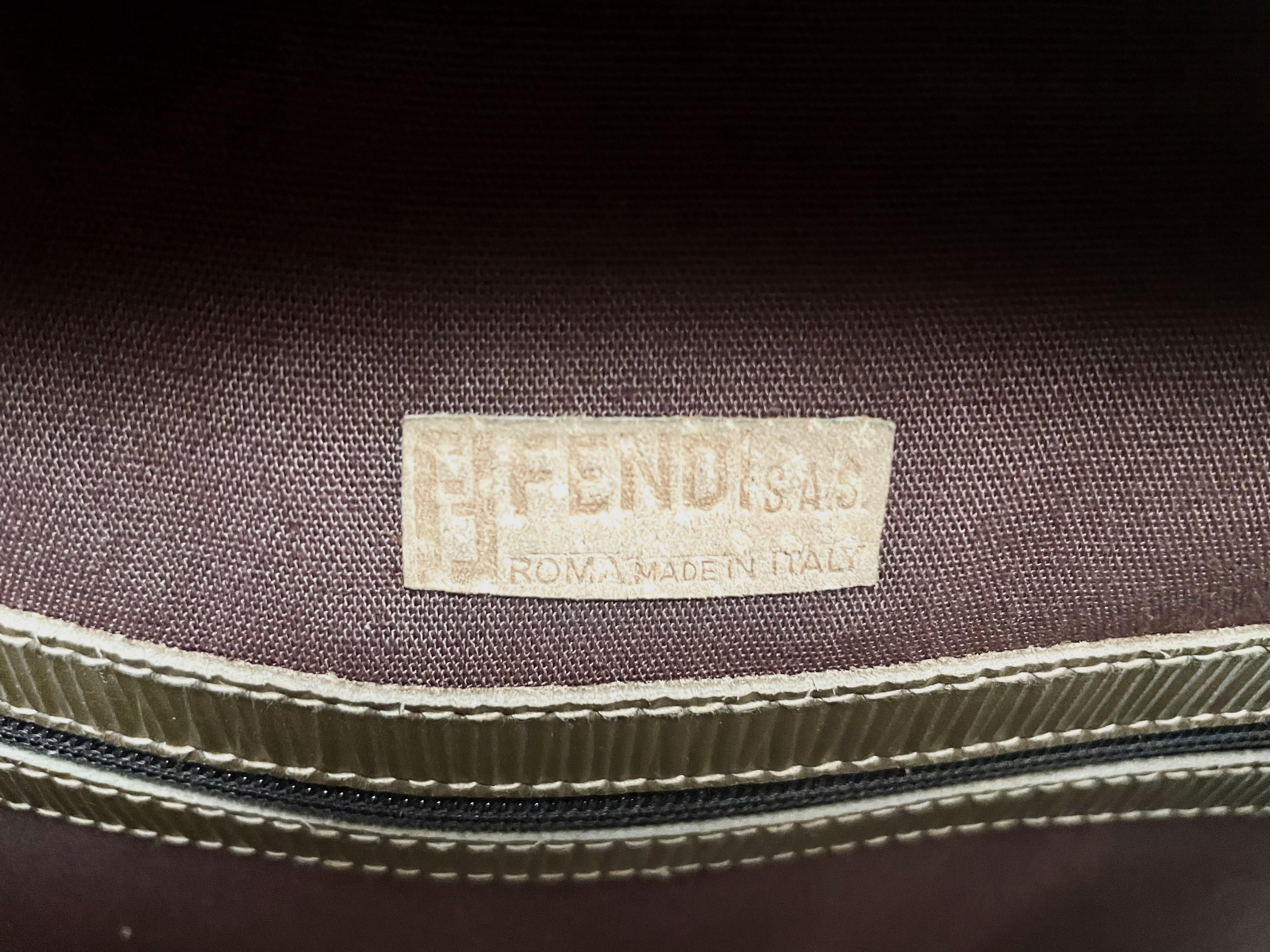 Fendi Brown Monogramm FF Zucca Canvas/Leather suitcase, Italy 1980/1990s For Sale 5