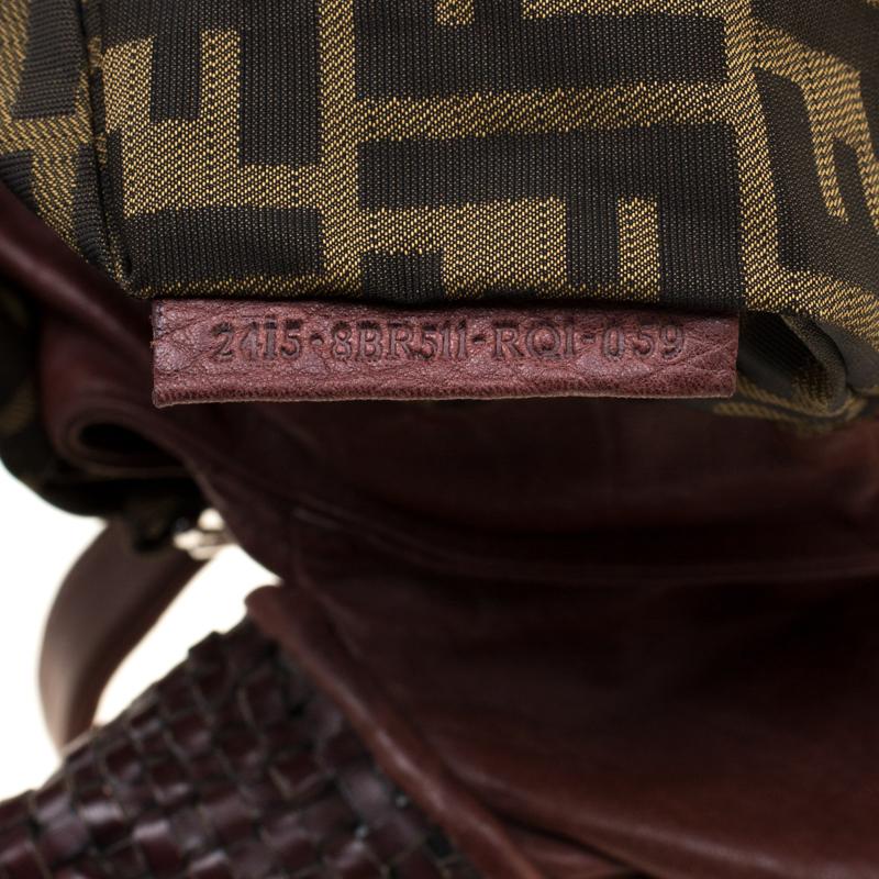 Fendi Brown Pebbled Leather Spy Bag 4