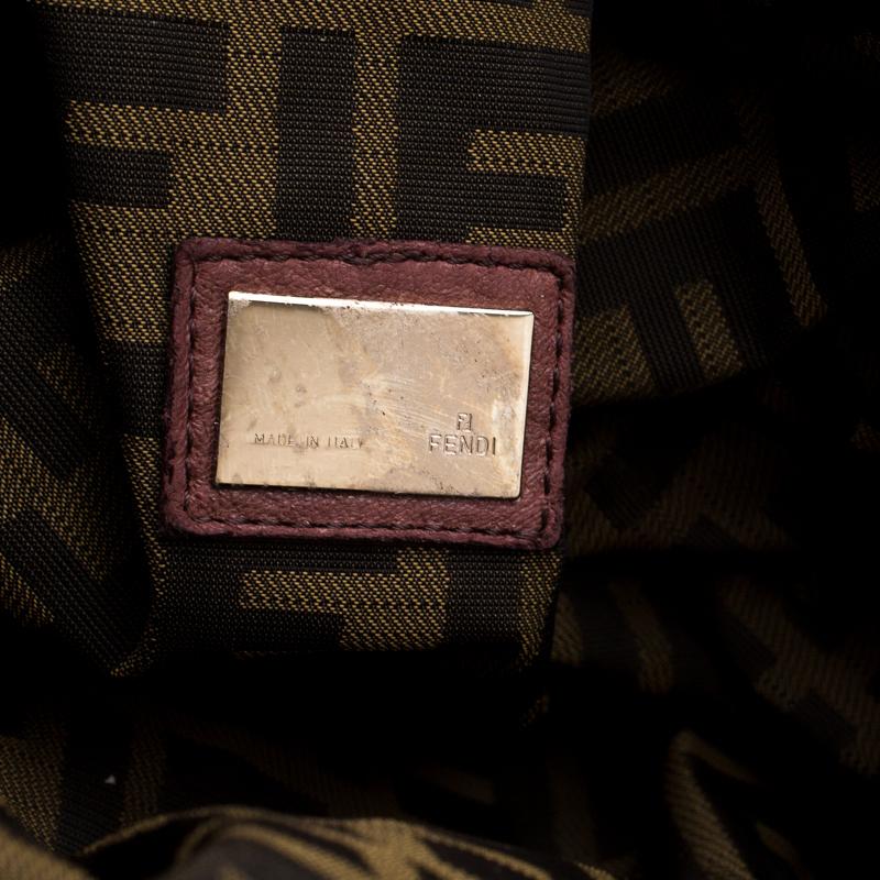 Fendi Brown Pebbled Leather Spy Bag 2
