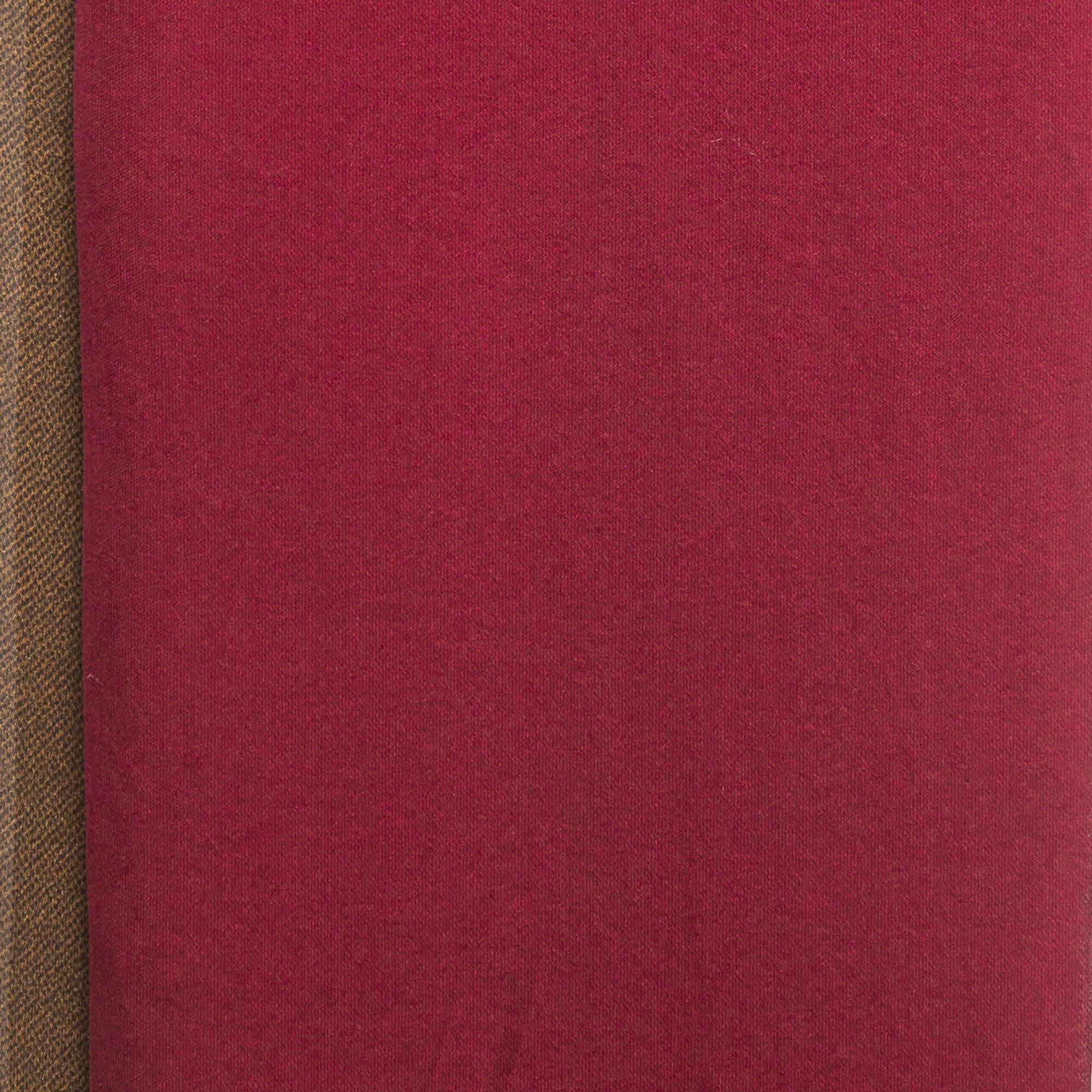 Women's Fendi Brown Pequin Stripe Silk Chiffon Scarf