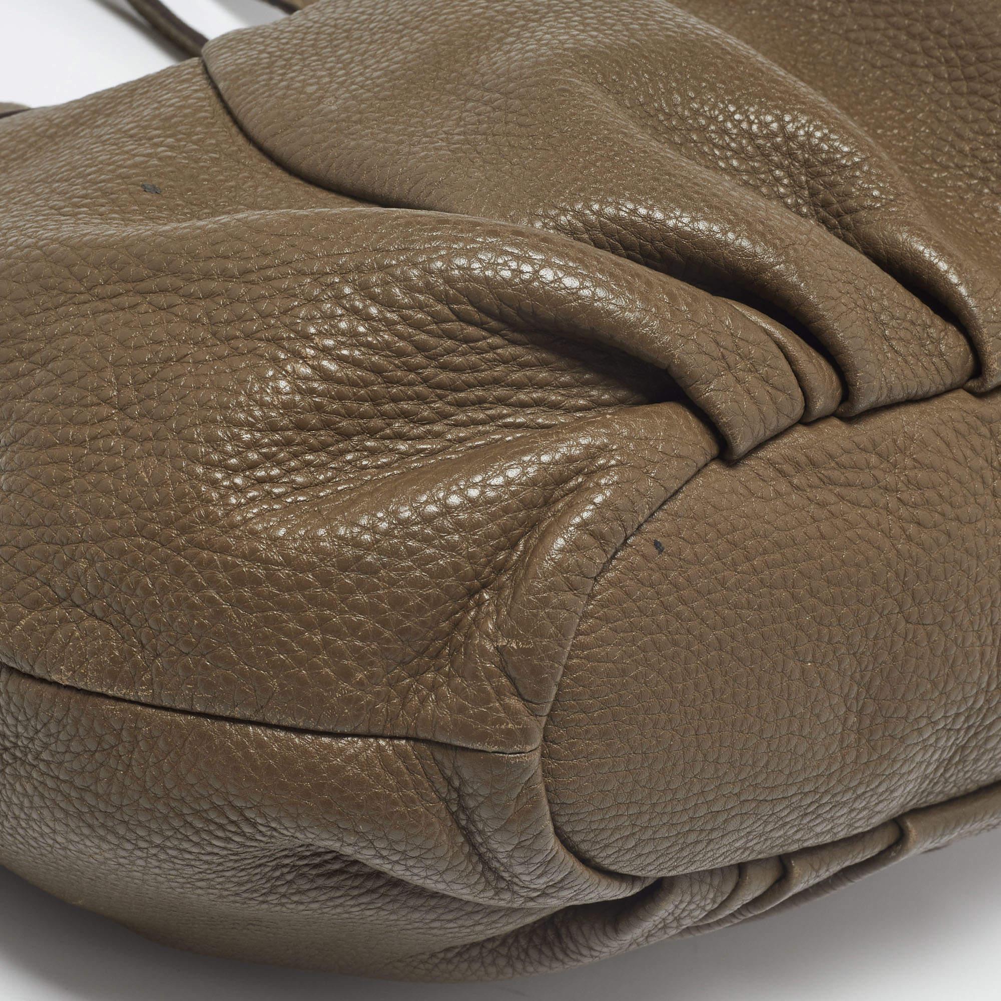 Fendi Brown Selleria Leather Hobo 6