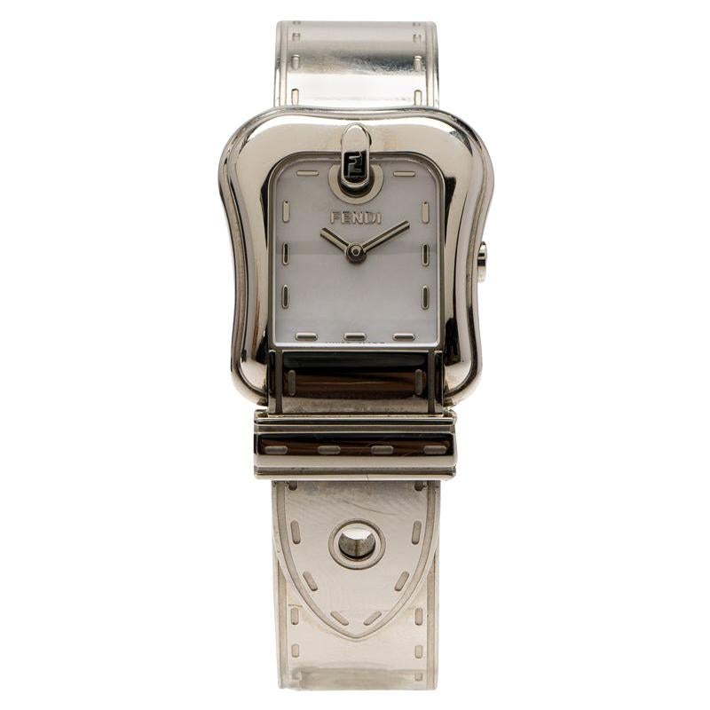 Fendi Brown Stainless Steel B. Fendi Women's Wristwatch 23MM