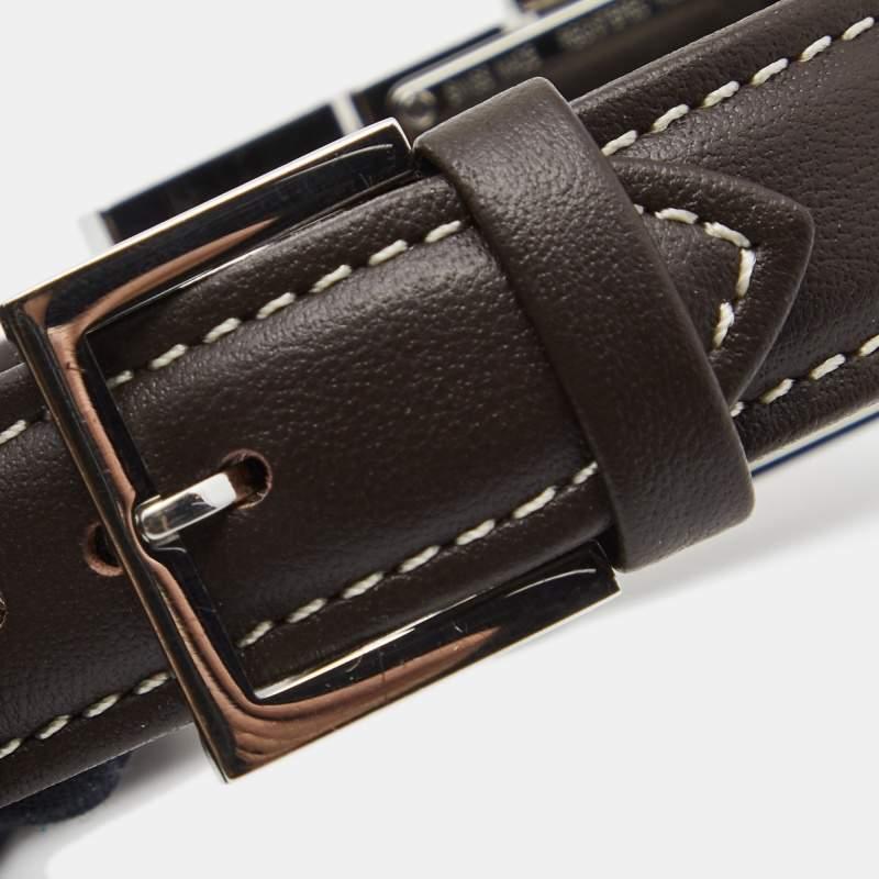 Fendi Brown Stainless Steel Leather Classic 5200G Women's Wristwatch 26 mm 1