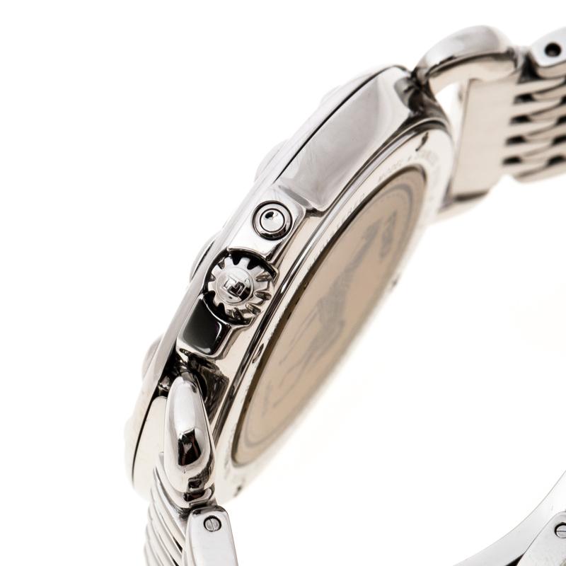 Fendi Brown Stainless Steel Selleria 8100M Women's Wristwatch 37 mm 5