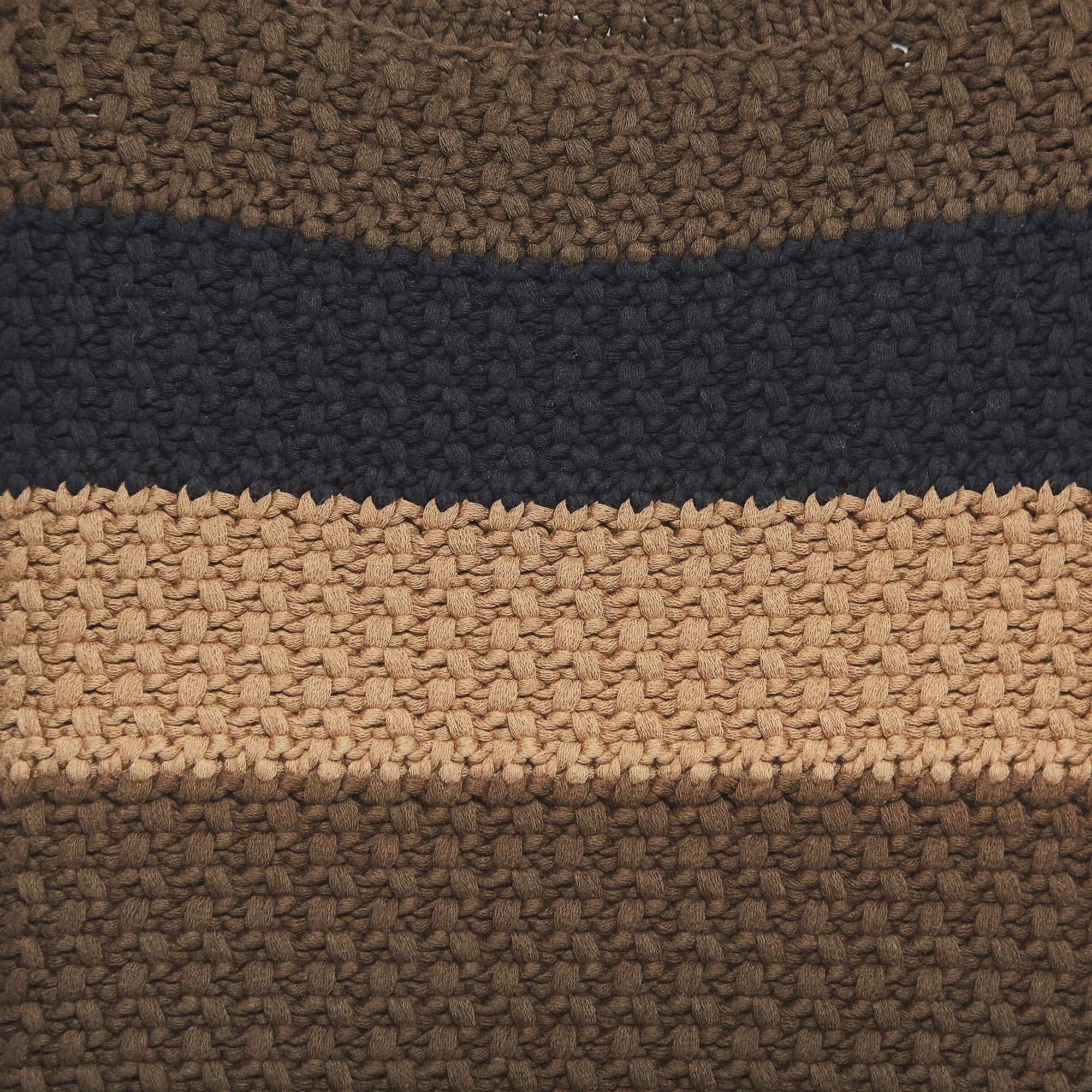 Women's Fendi Brown Striped Knit Top S