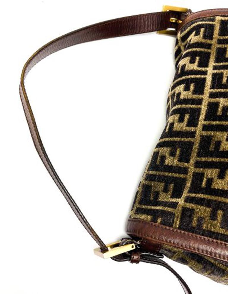 Fendi Brown Suede Mama Shoulder Bag  3