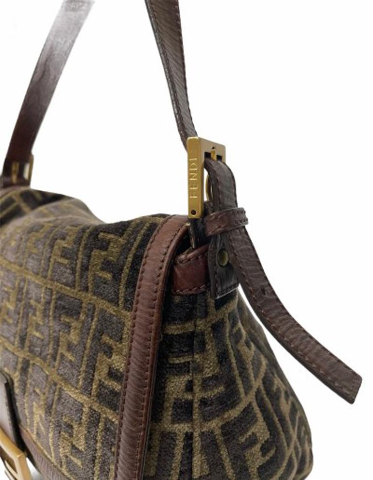 Fendi Brown Suede Mama Shoulder Bag  1