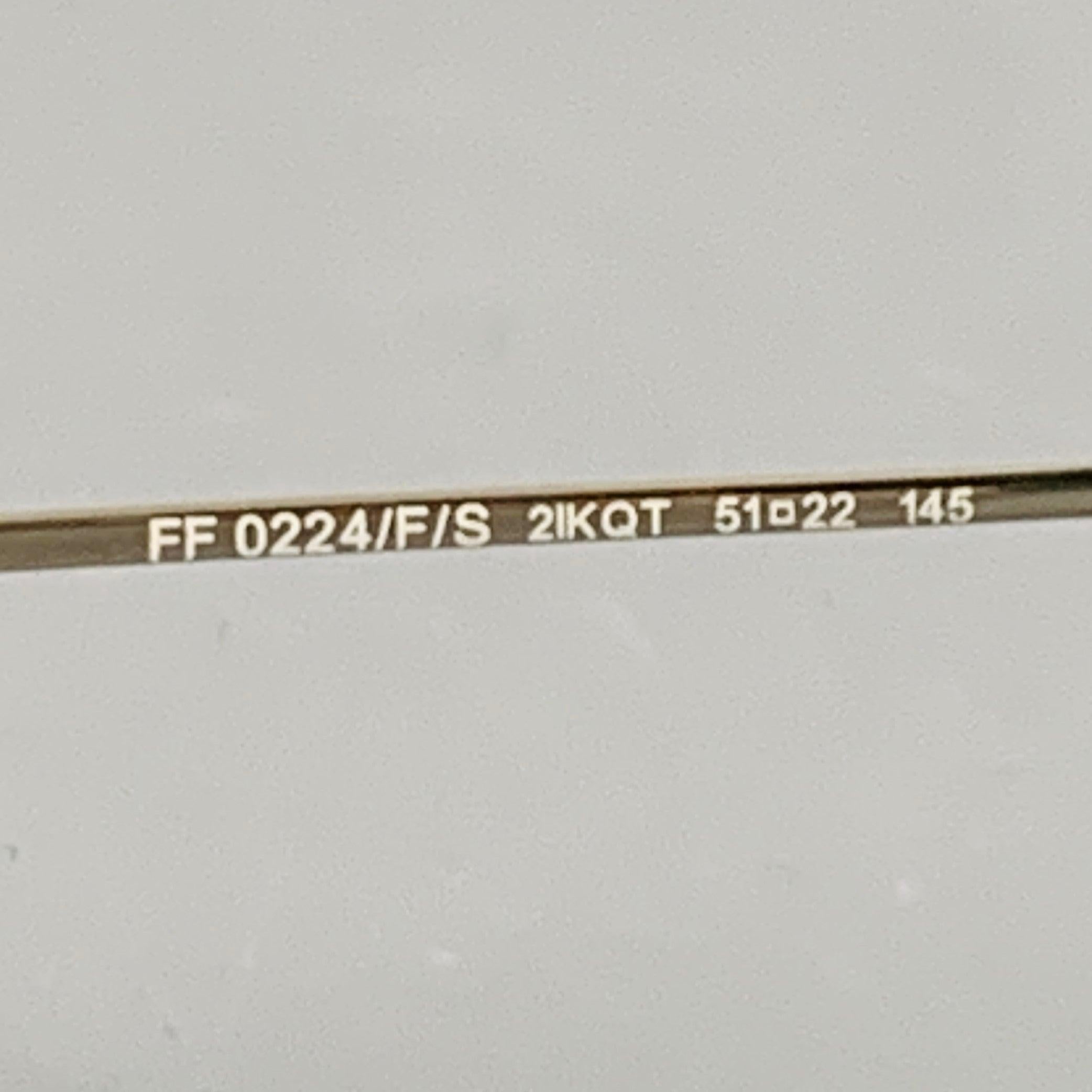 Uomo Occhiali da sole Aviator Fendi marrone tartarugato in vendita