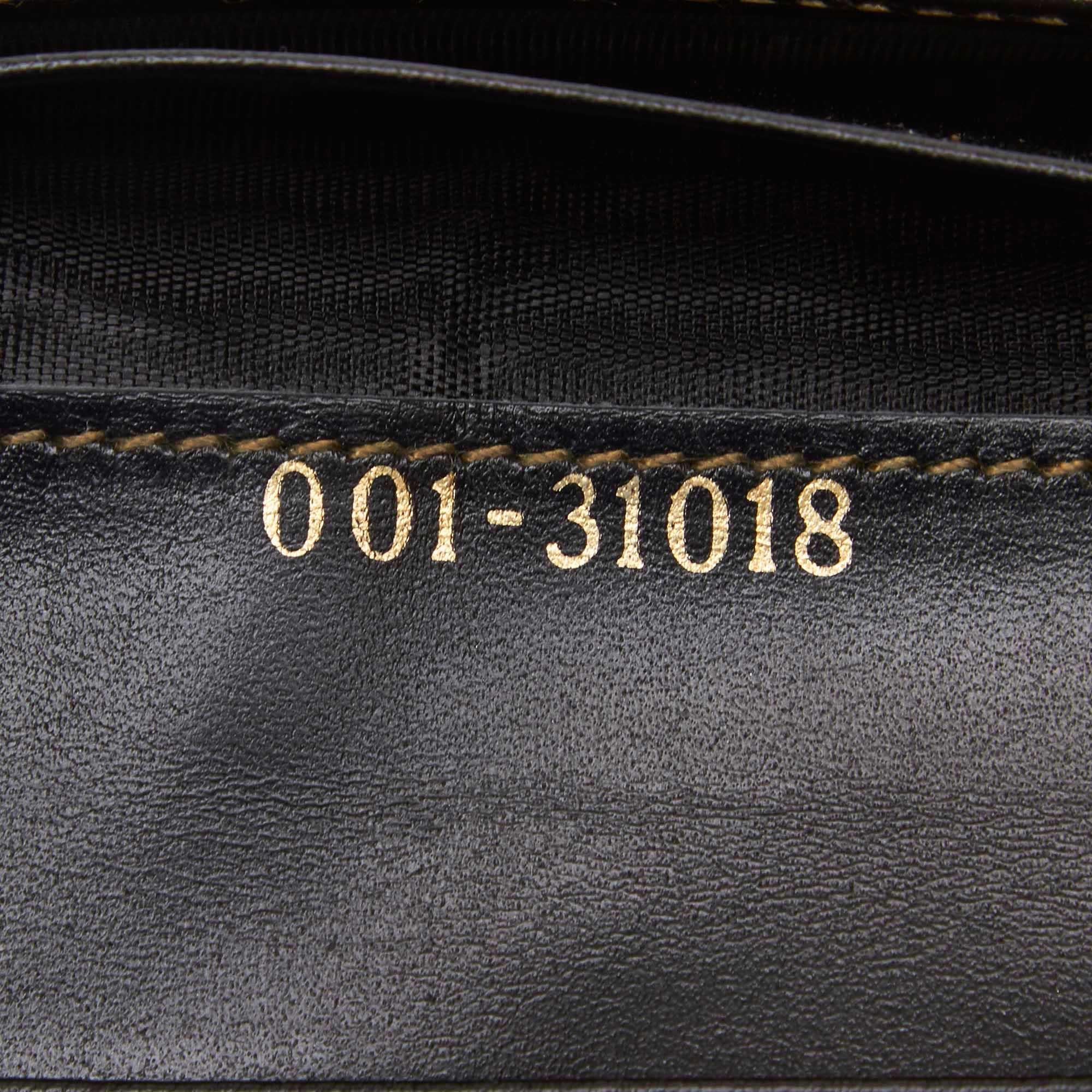 Fendi Brown  with Black PVC Plastic Pequin Long Wallet Italy w/ Box 3