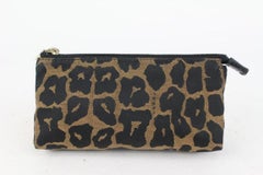 Fendi Brown x Black Leopard Cheetah Cosmetic Pouch 914ff45