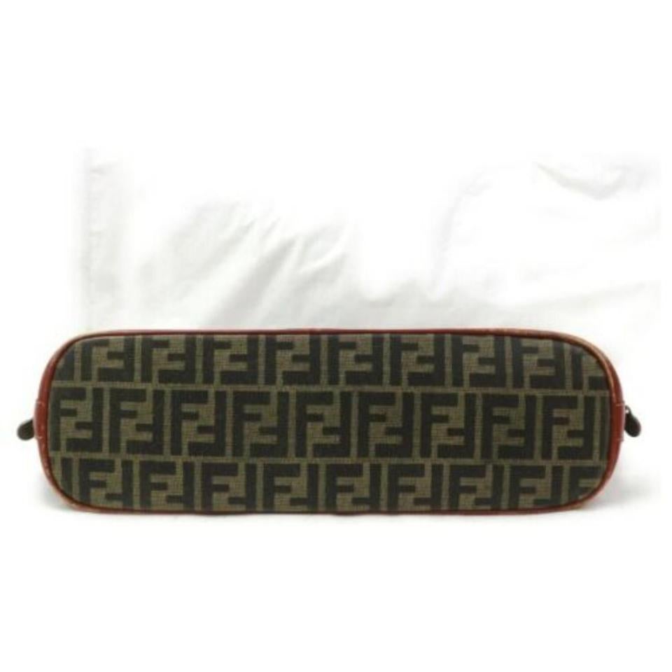 Fendi Brown Zucca Boston Dome Satchel Tobacco  858001 8