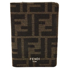 Fendi Brown Zucca Canvas Bifold Card Case
