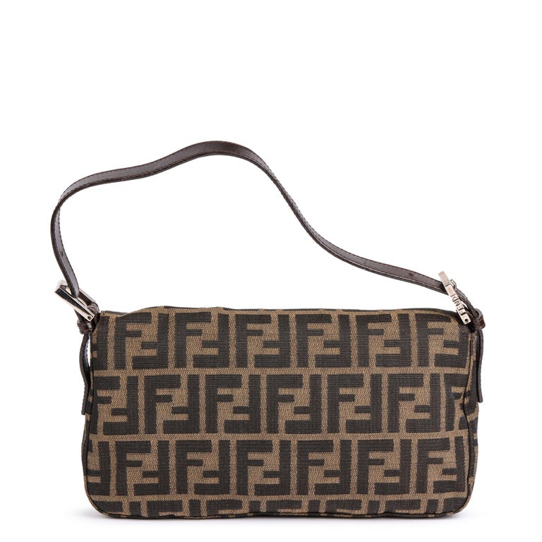 Sold at Auction: Fendi - Shoulder Bag with Zucca Canvas and
