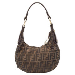 Fendi Brown Zucca Canvas Chef Hobo