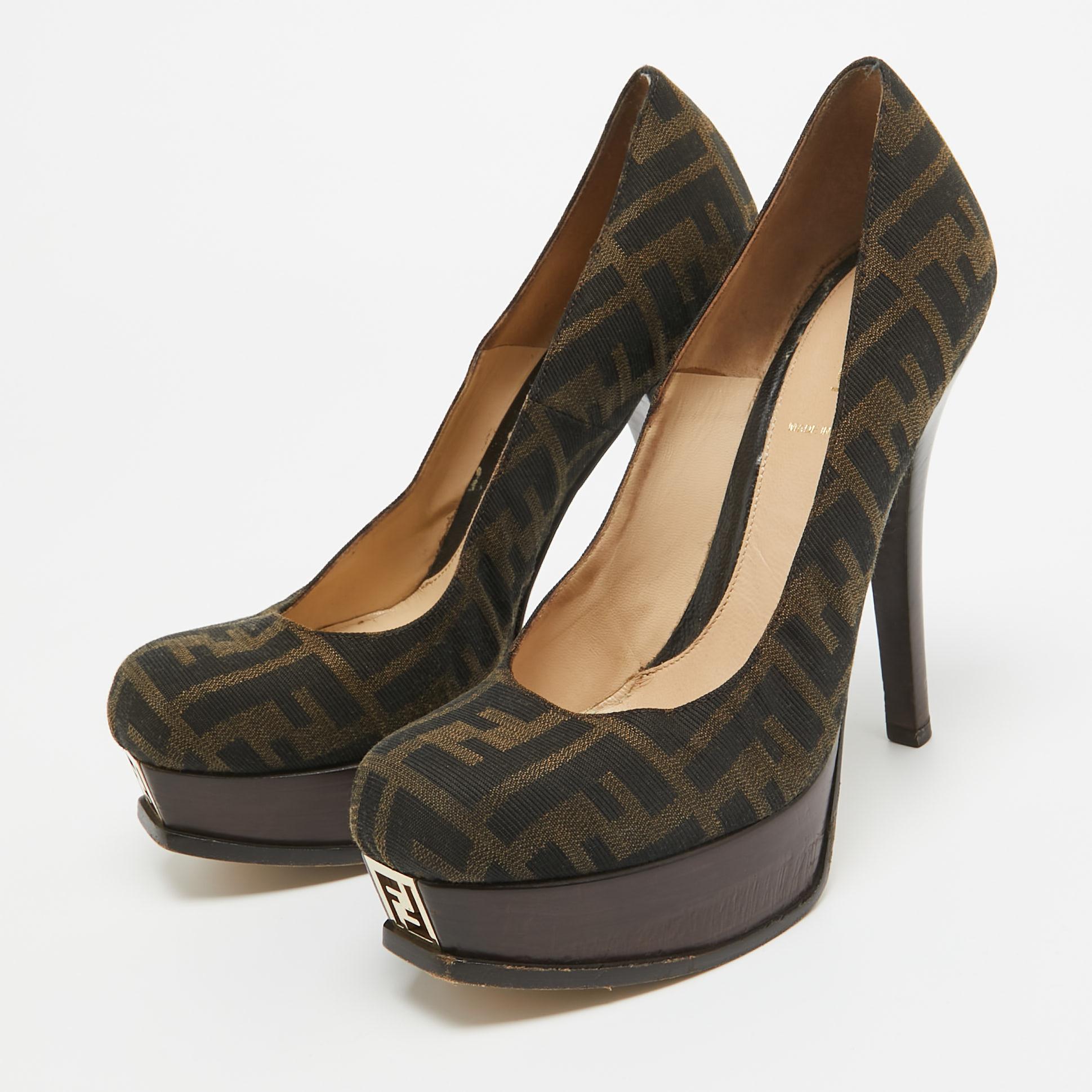 Make a chic style statement with these designer pumps. They showcase sturdy heels and durable soles, perfect for your fashionable outings!