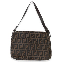Fendi Brown Zucca Canvas Mama Baguette Bag