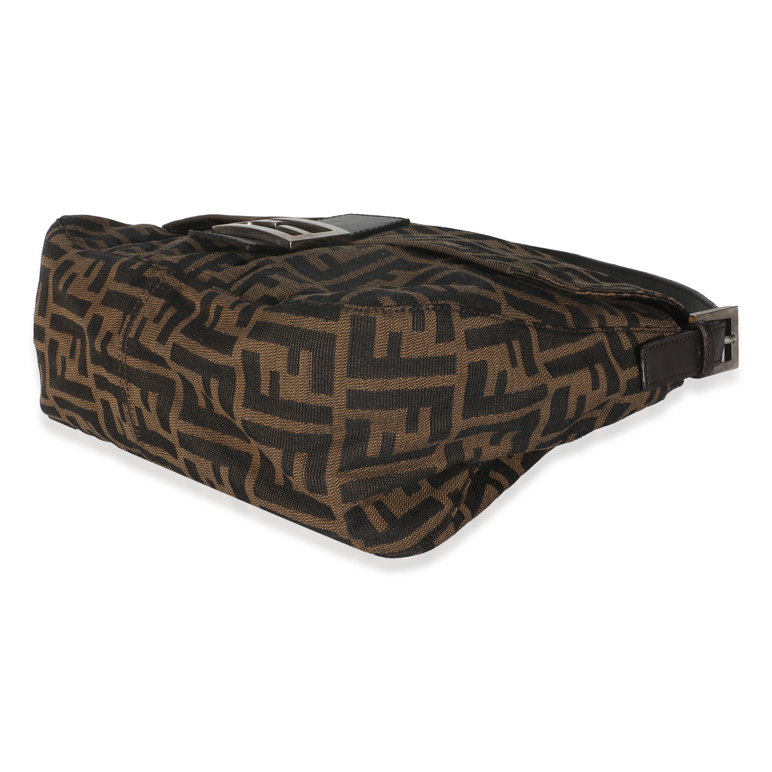 da uomo o donna Borsa Fendi Marrone Zucca Canvas Mama Baguette in vendita
