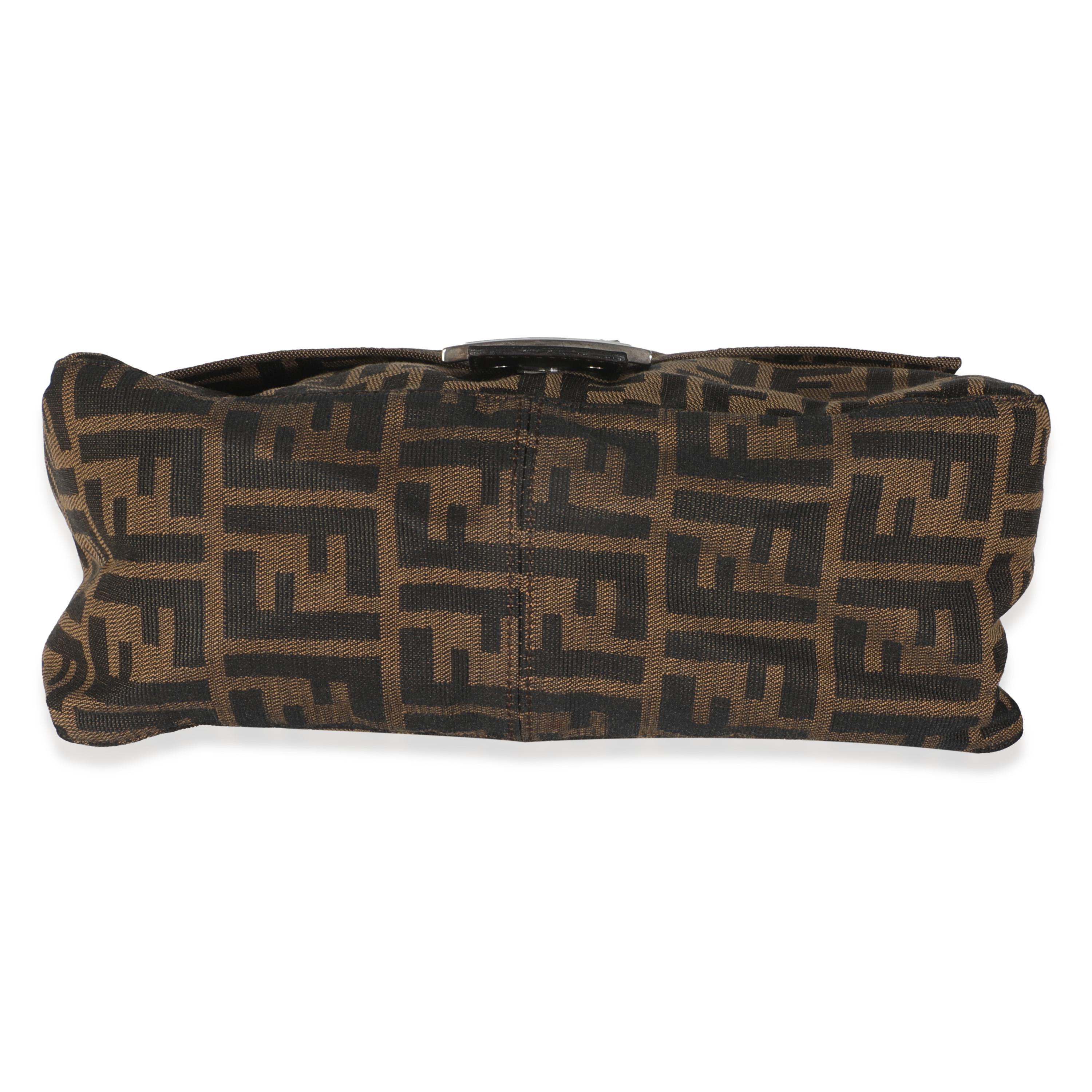 Borsa Fendi Marrone Zucca Canvas Mama Baguette in vendita 2