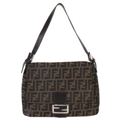 Fendi Brown Zucca Canvas Mama Baguette Bag