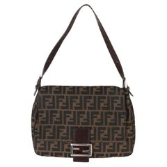 Fendi Brown Zucca Canvas Mama Baguette