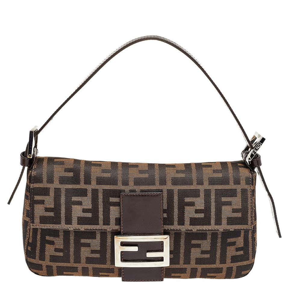 Fendi Red Checkered Bugle Bead and Sequin Baguette with Pony Skin ...