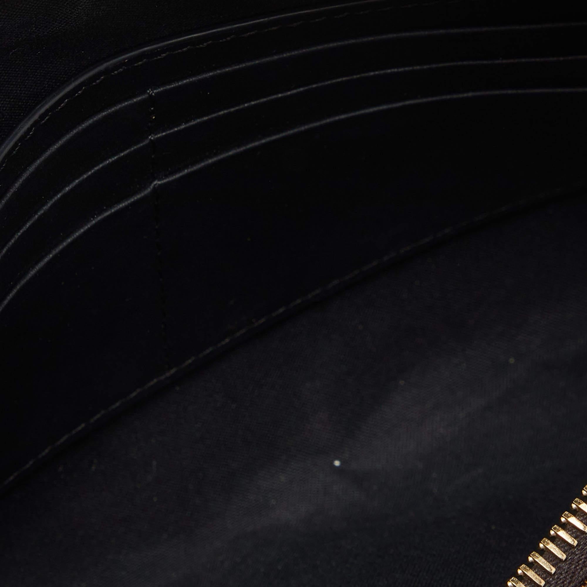 Women's Fendi Brown Zucca Coated Canvas Zip Pouch