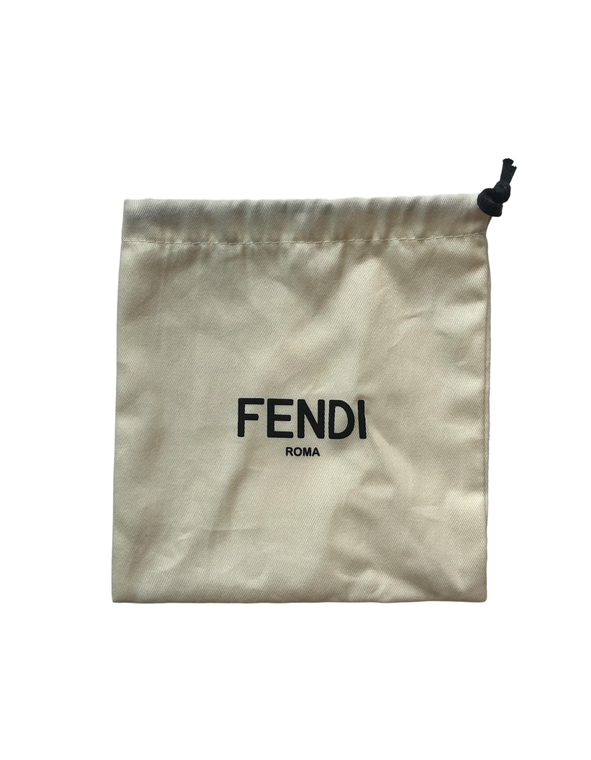 Fendi Brown Zucca Monogram Textured Velvet Strap 2