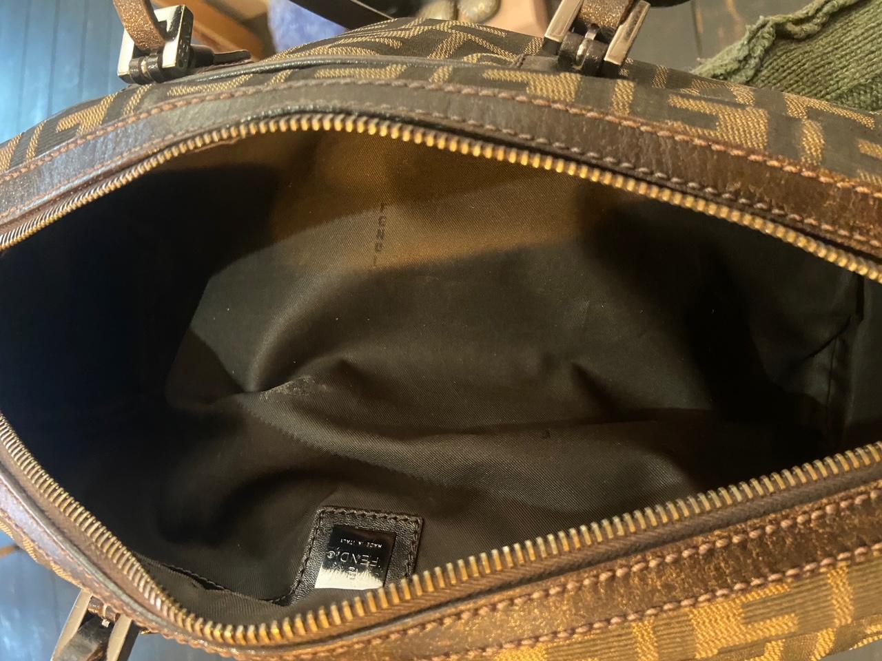 Fendi Brown Zucca Print Bowling Bag 2