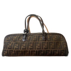 Fendi Brown Zucca Print Bowling Bag