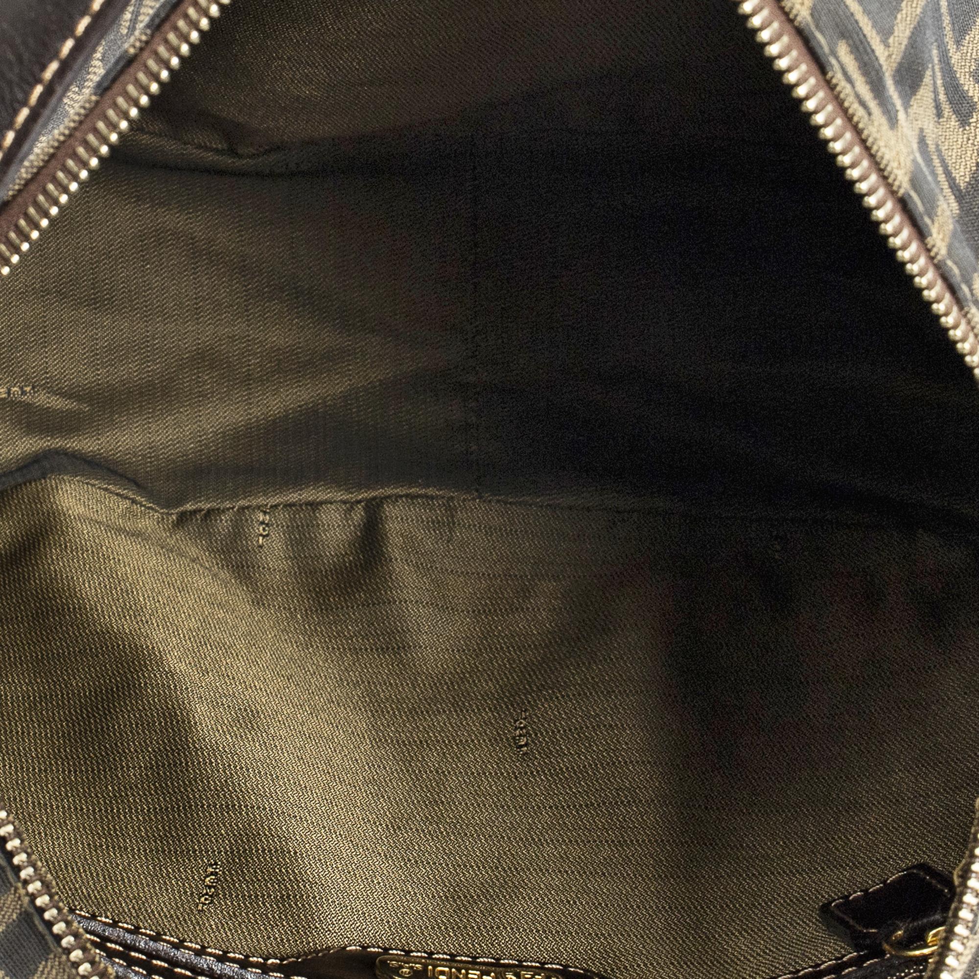 Fendi Brown Zucca Shoulder Bag 1