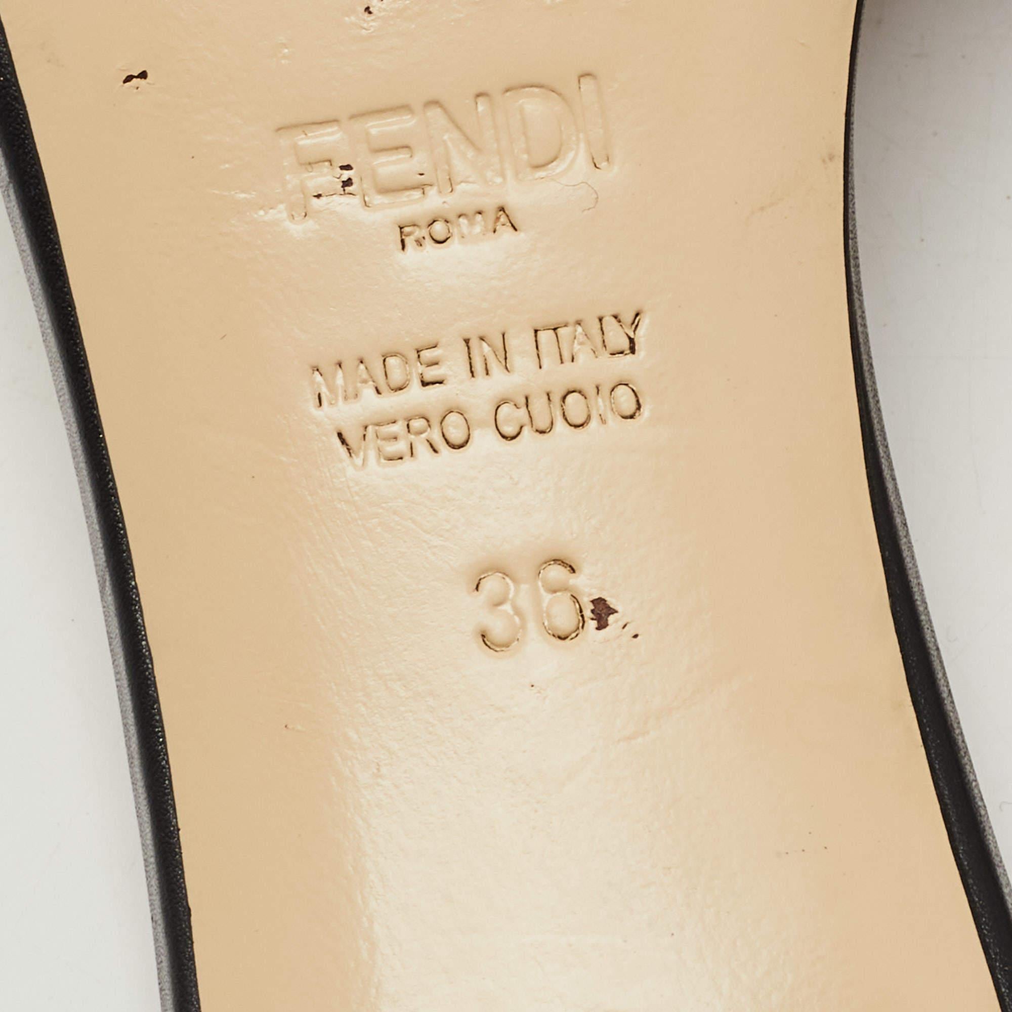 Fendi Brown Zucca Velvet Open-Toe Slide Sandals Size 36 2
