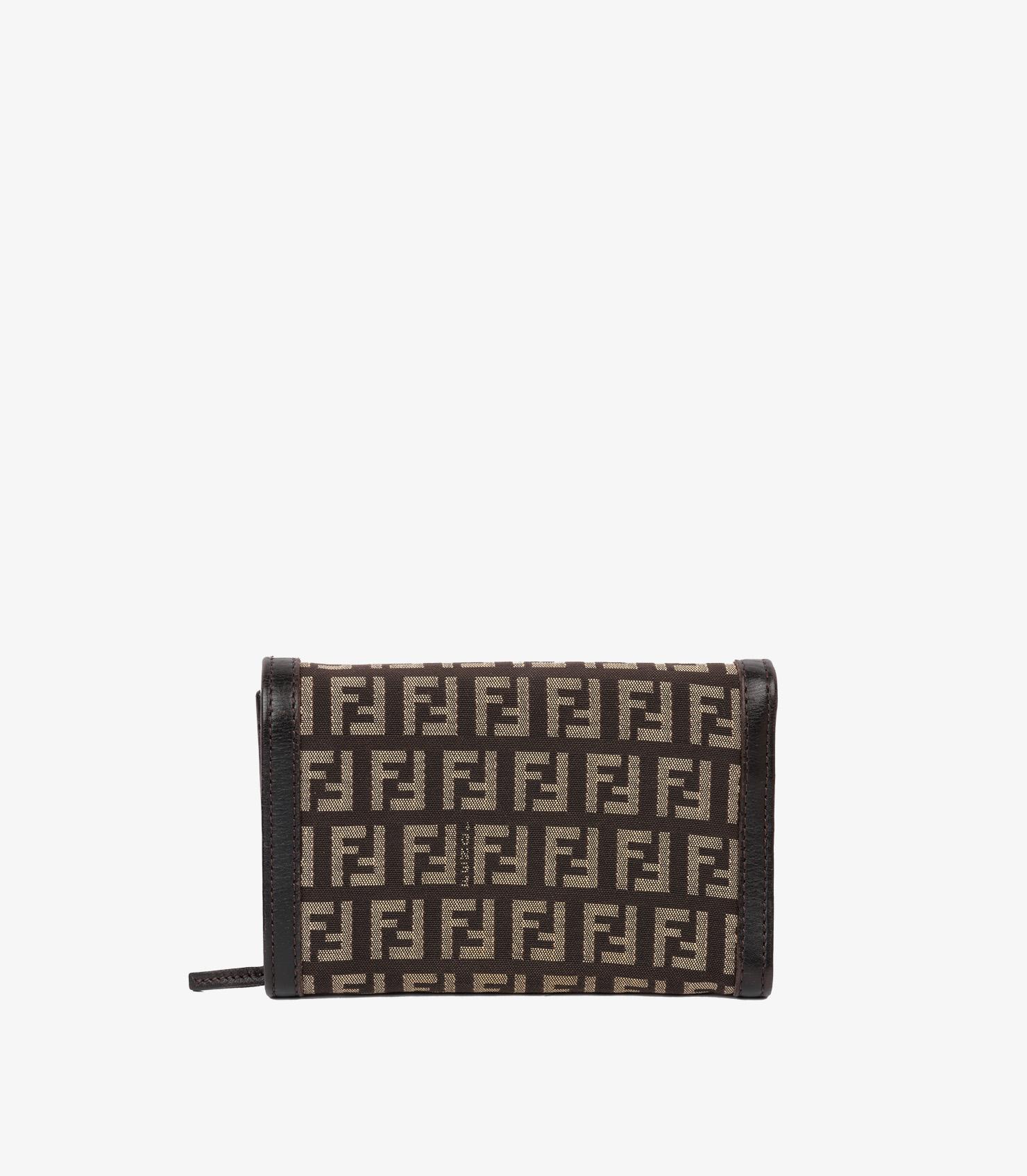Noir Fendi Portefeuille multifonctions Zucchino Brown