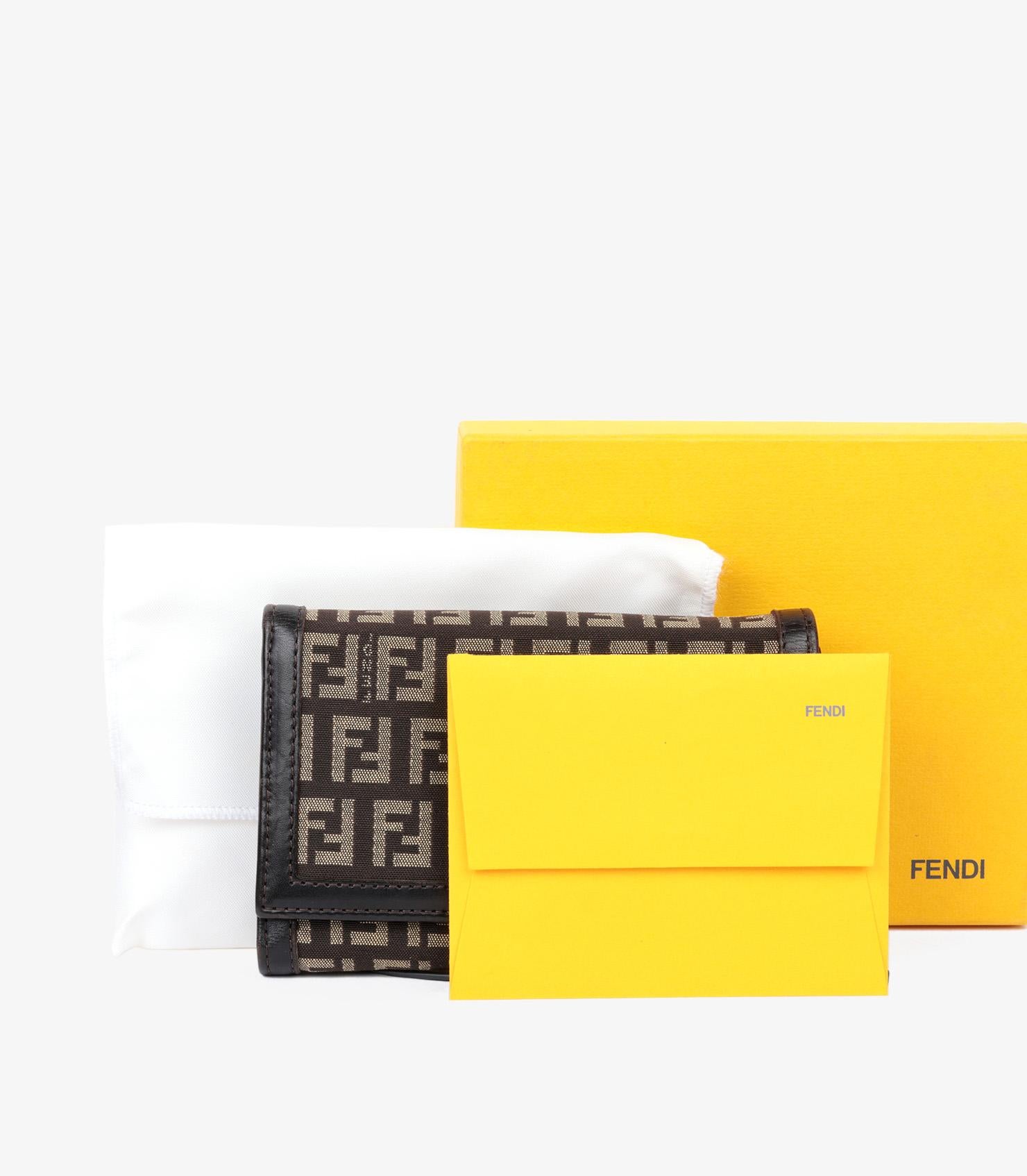 Fendi Portefeuille multifonctions Zucchino Brown 1
