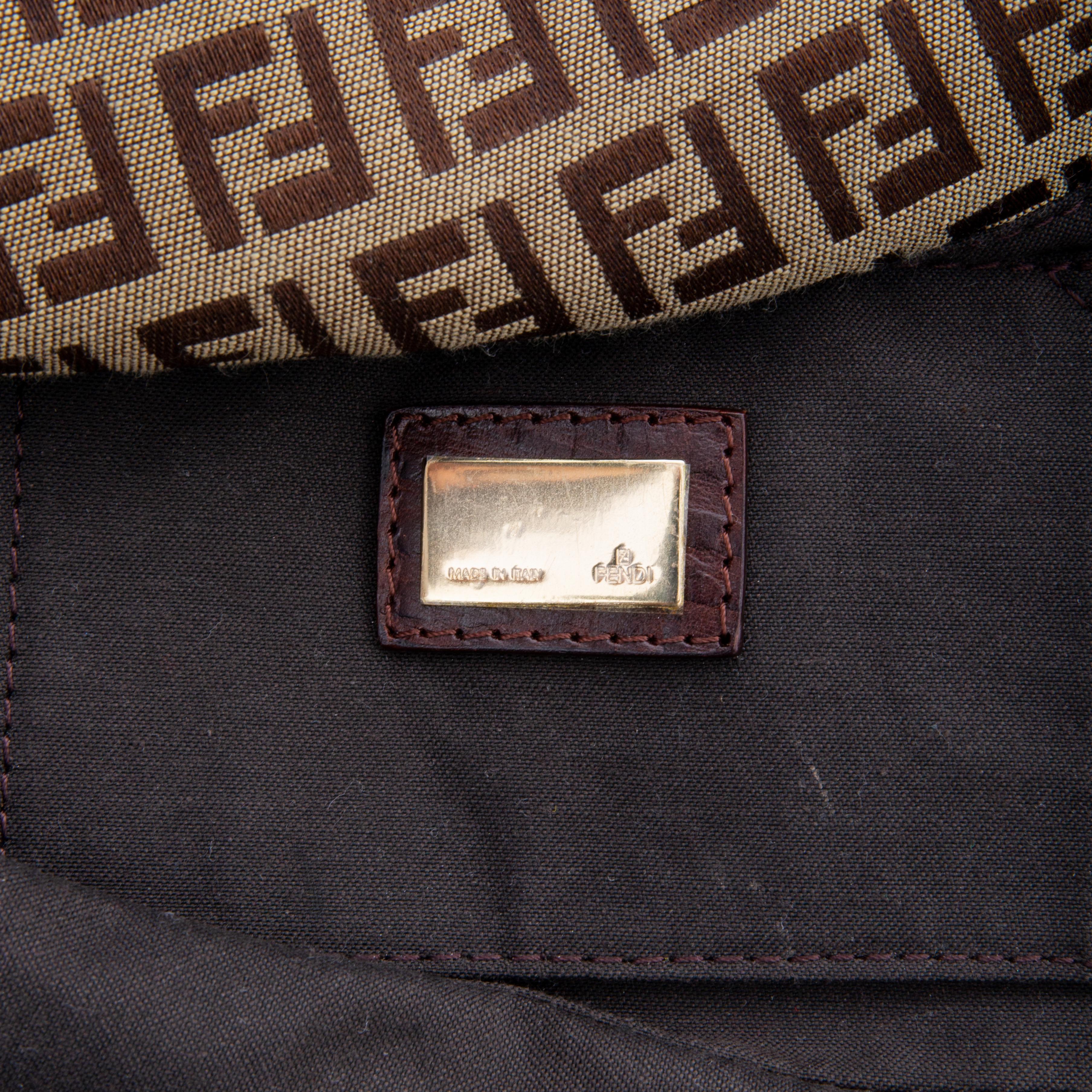 Fendi Brown Zucchino Mini Mama Baguette Bag 3