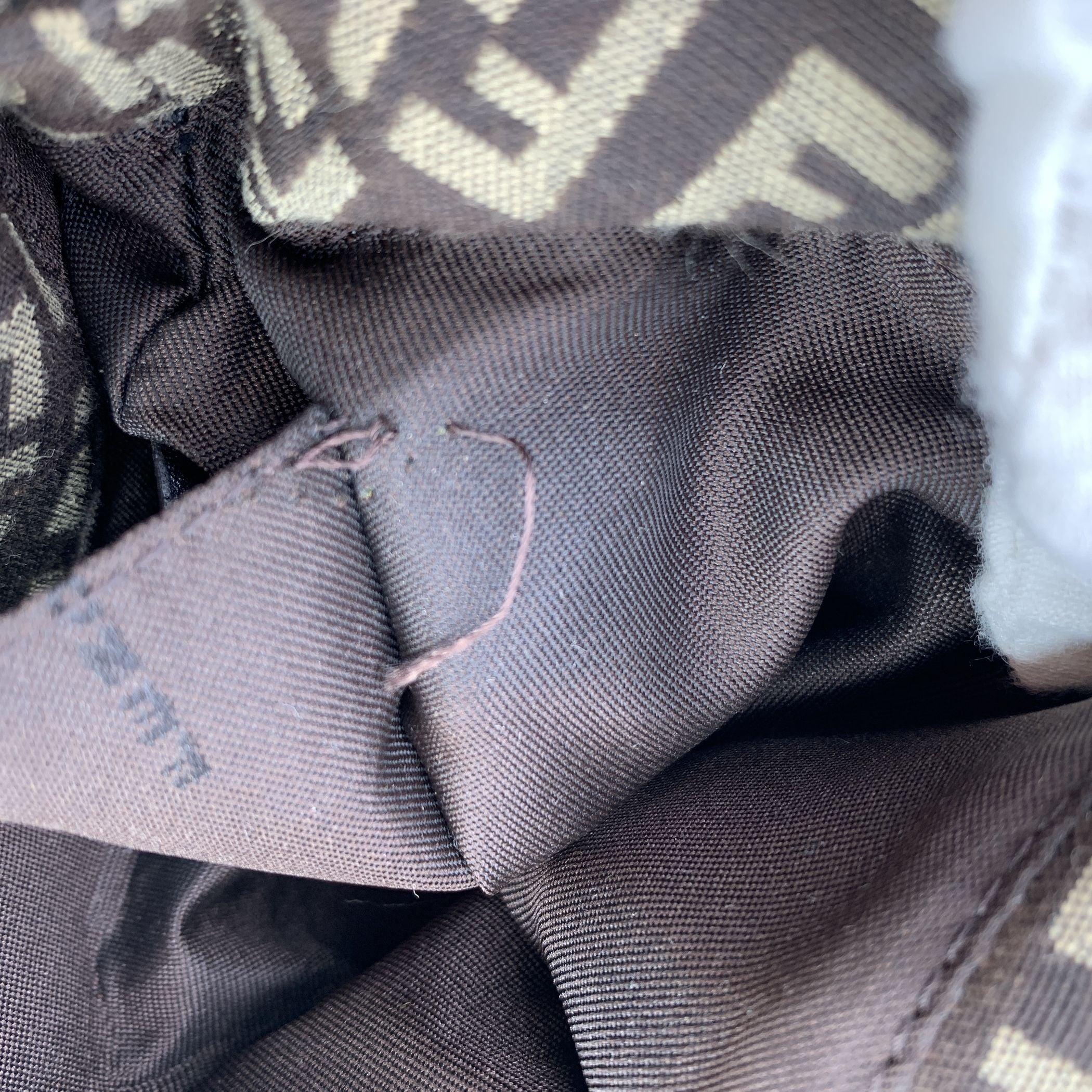 Fendi Brown Zucchino Monogram Canvas Messenger Bag For Sale 1
