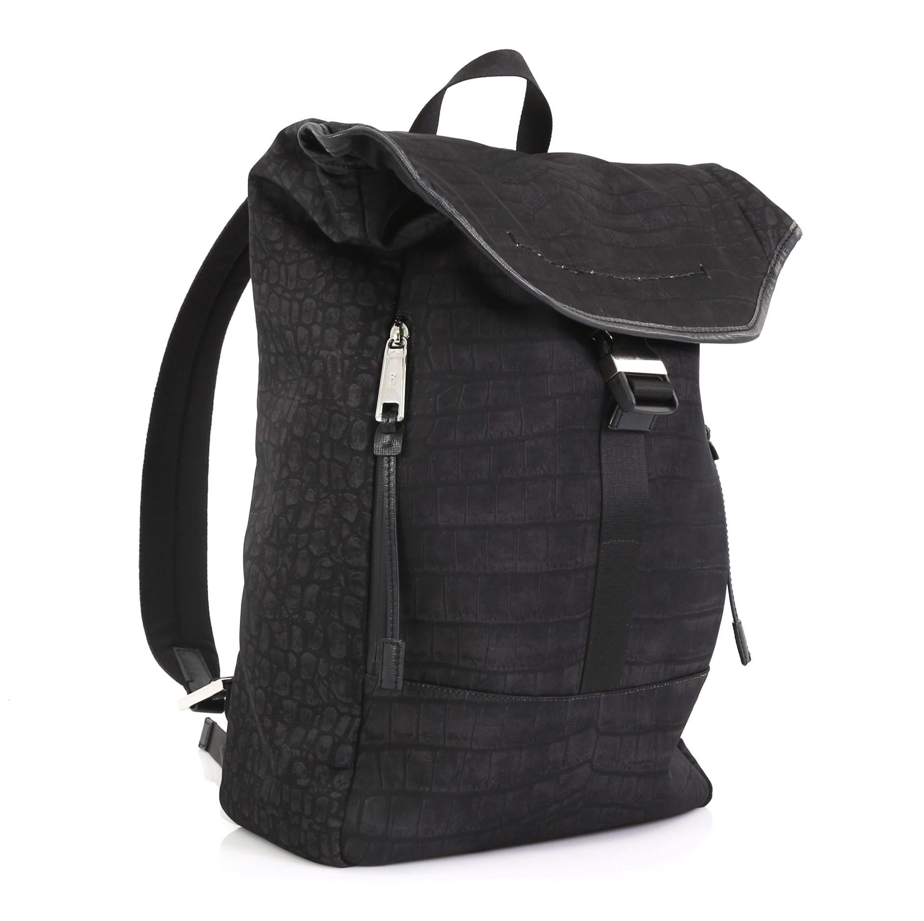 black buckle backpack