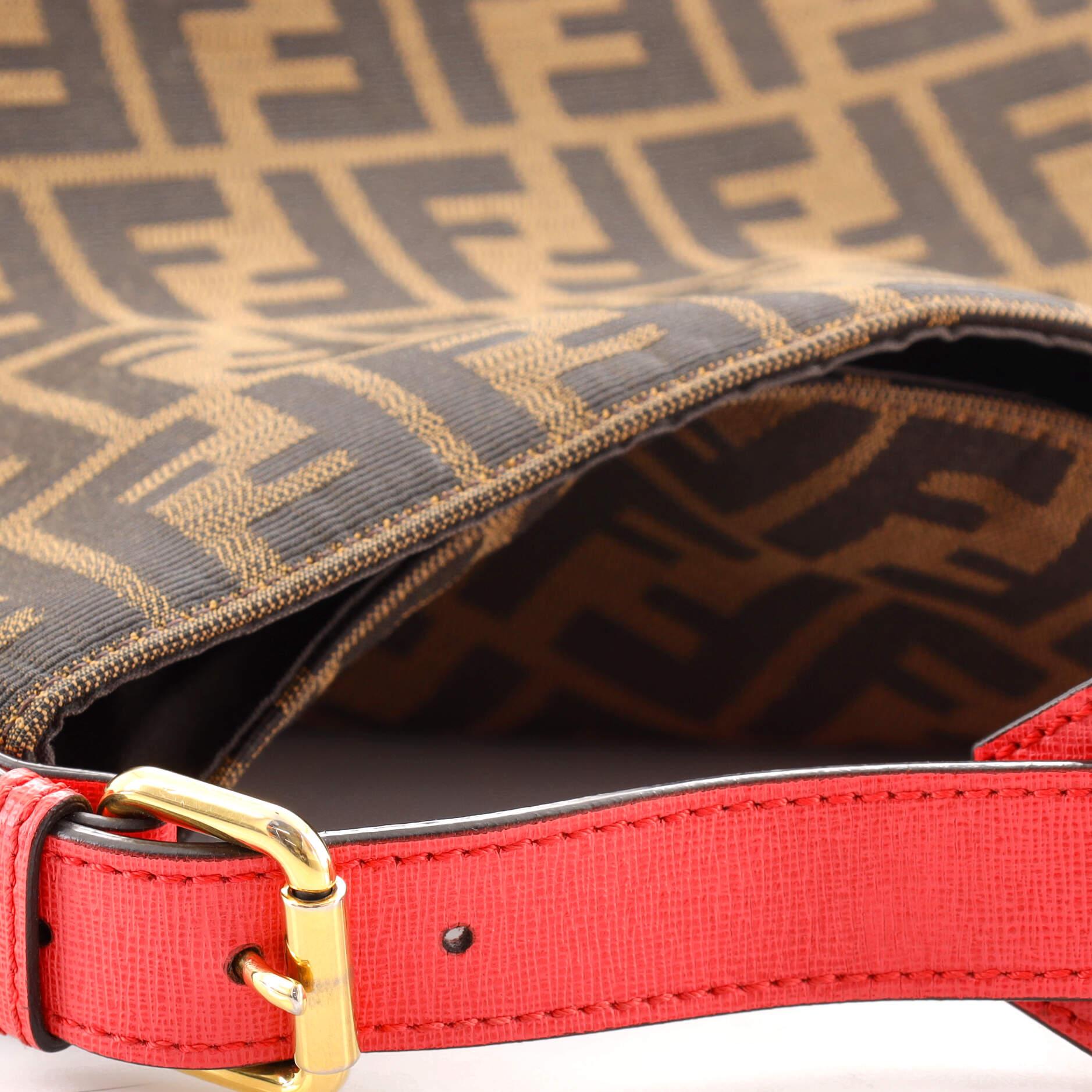 Fendi Buckle Strap Hobo Zucca Canvas Large 1