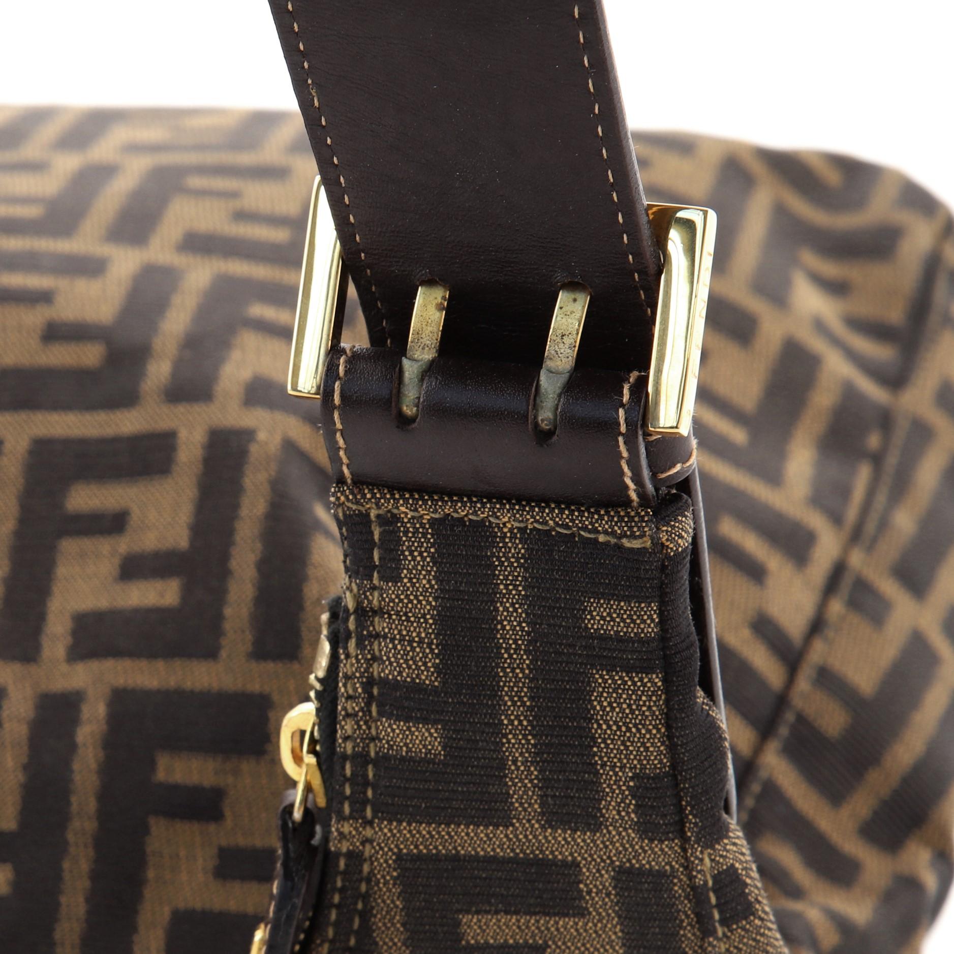Fendi Buckle Strap Hobo Zucca Canvas Small 2