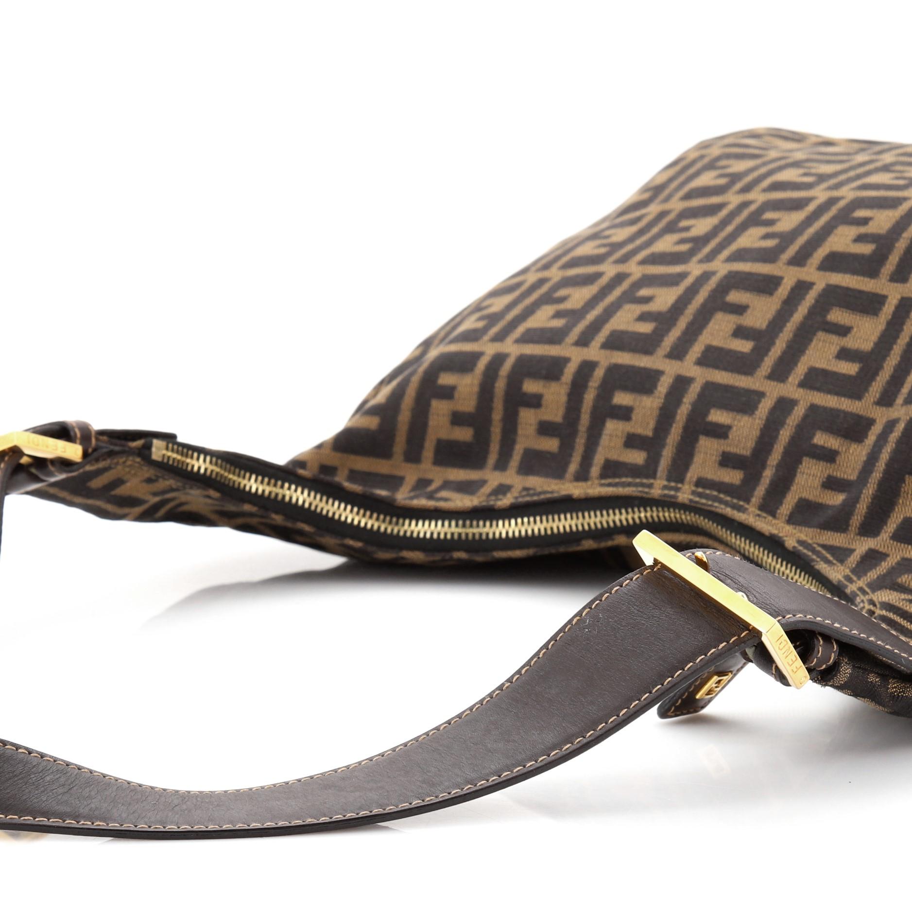 Fendi Buckle Strap Hobo Zucca Canvas Small 3