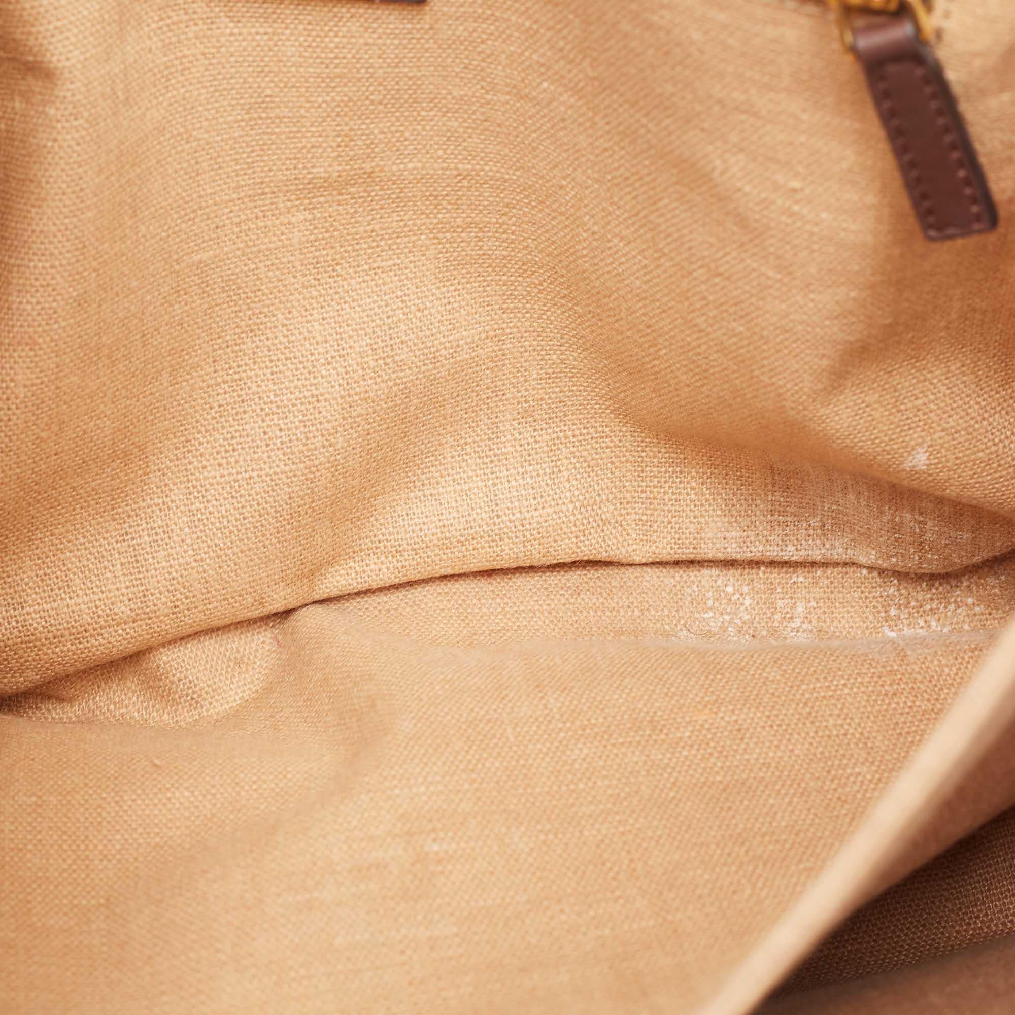 Fendi Burgundy/Multicolor Leather Large Claudia Shoulder Bag For Sale 7