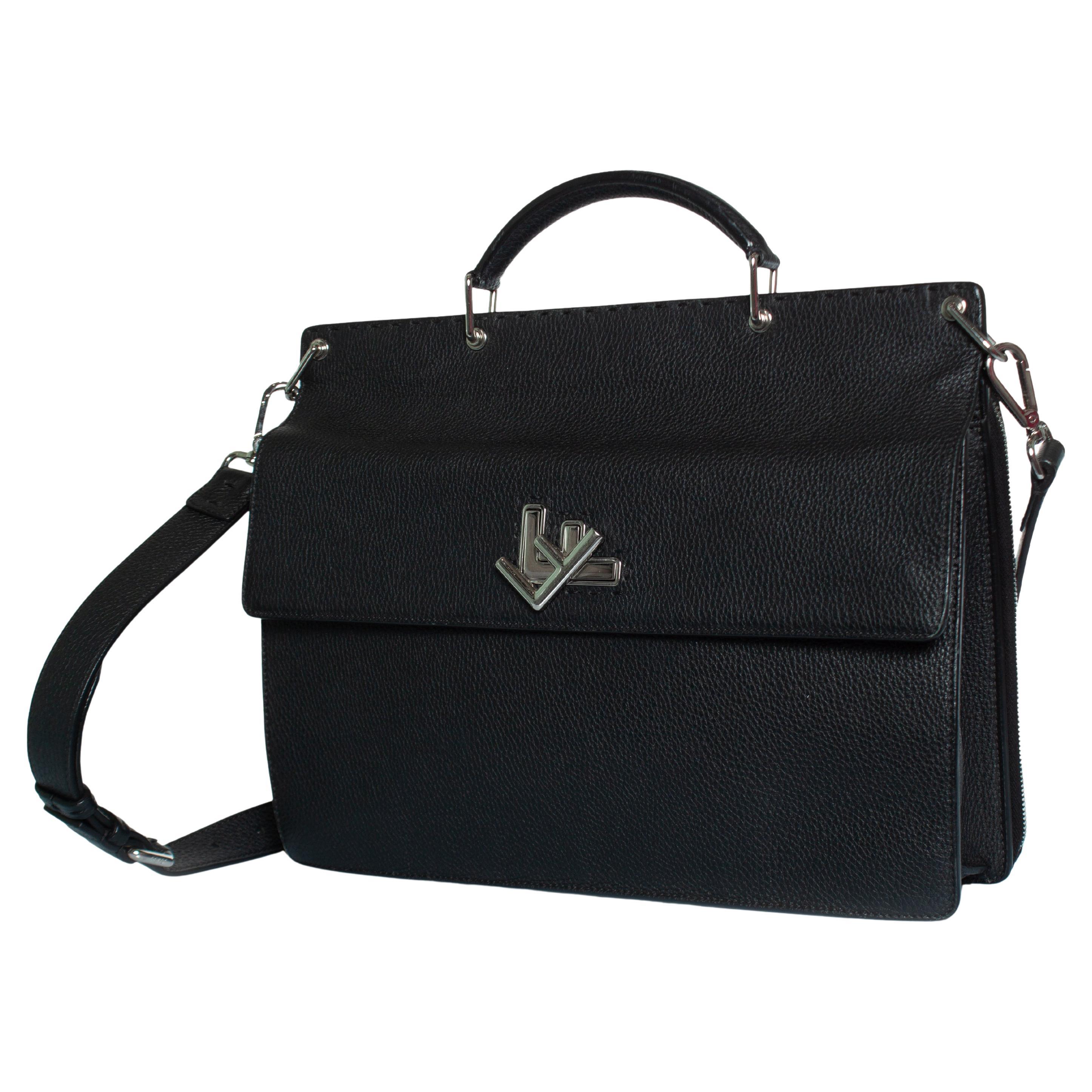 Fendi, Business FF bag in black. The item is in good condition.