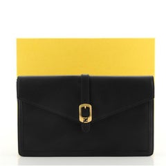 Fendi Bustina Envelope Clutch Leather