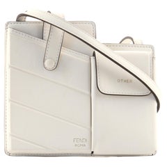 Fendi Bustine 2 Pockets Crossbody Bag Leather Mini