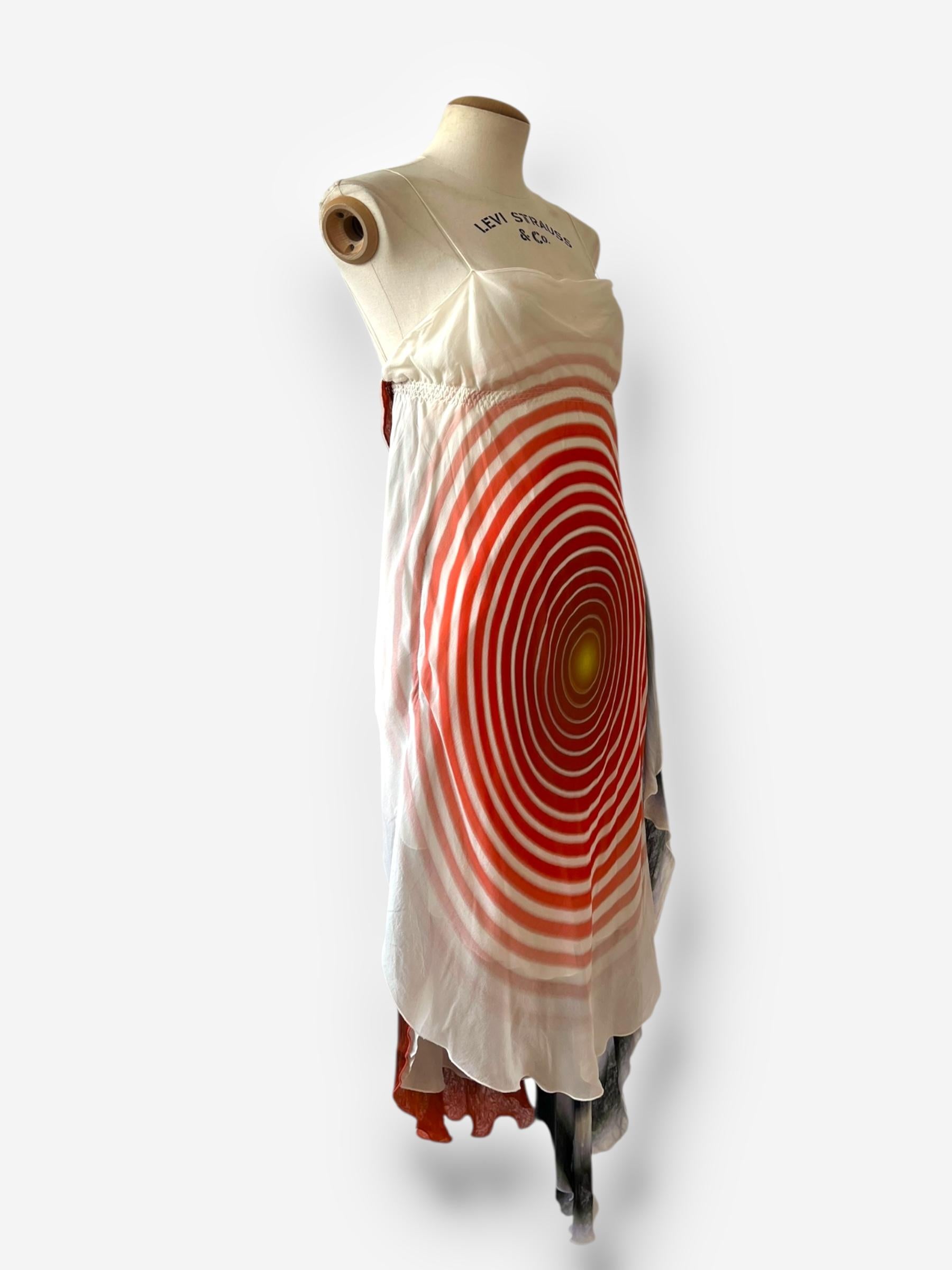 De las mujeres Fendi by Karl Lagerfeld, 2008 Printed Silk Dress en venta