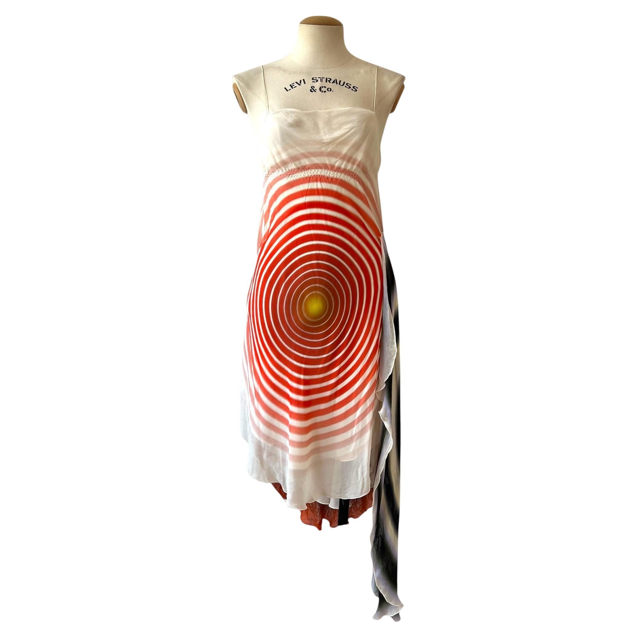 Fendi by Karl Lagerfeld, 2008 Printed Silk Dress en venta