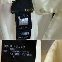 FENDI by KARL LAGERFELD 2008 Vintage Runway Silk Dress Ad Editorial